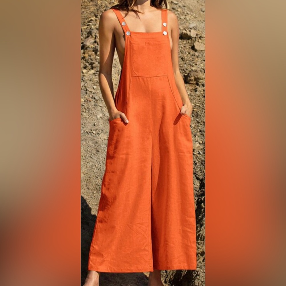 30% Linen Pocket Front Overalls